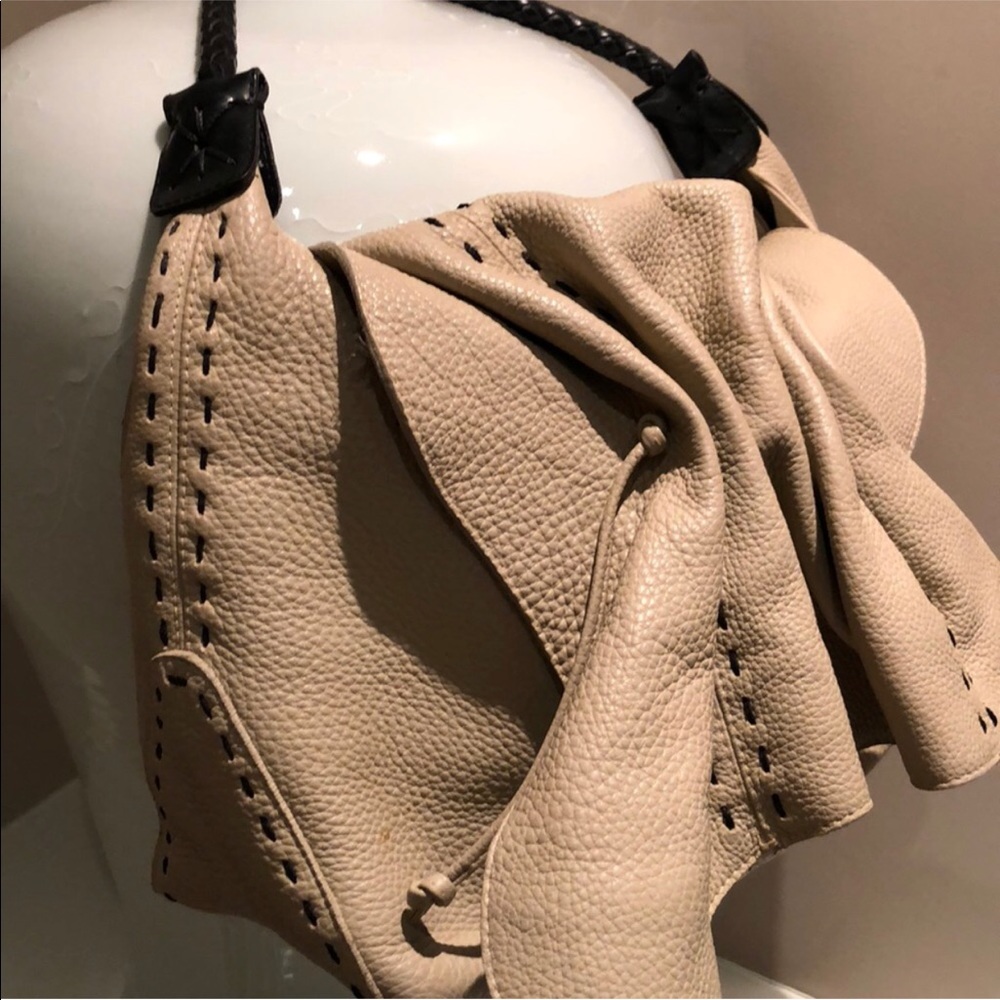 Carol Falchi Leather Shoulder Bag, great for Fall!